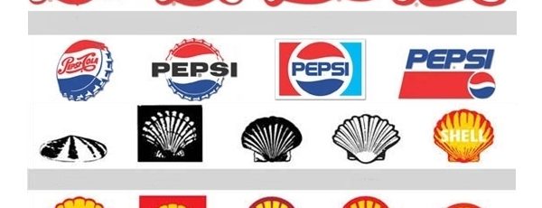 Veja a evolução dos logos das marcas ao longo das décadas.
